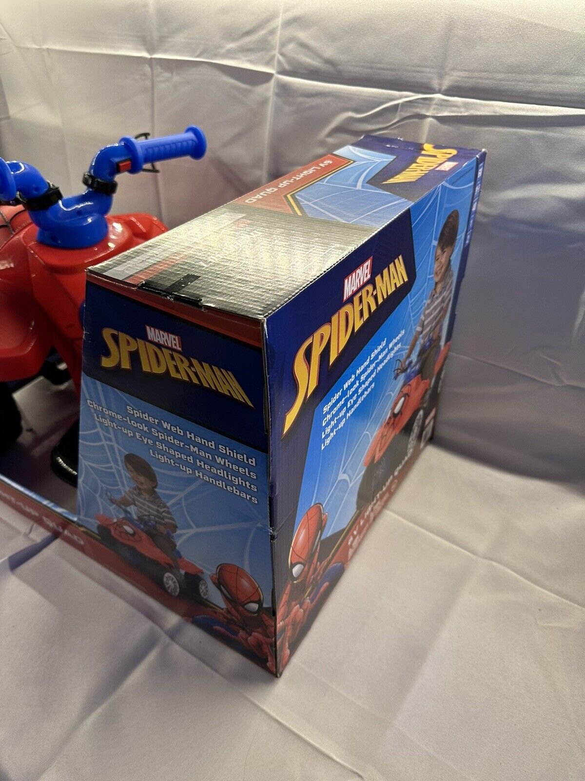 Spider-Man 6V Ride On with Light Up Handle Bars - Brand New in Box!
