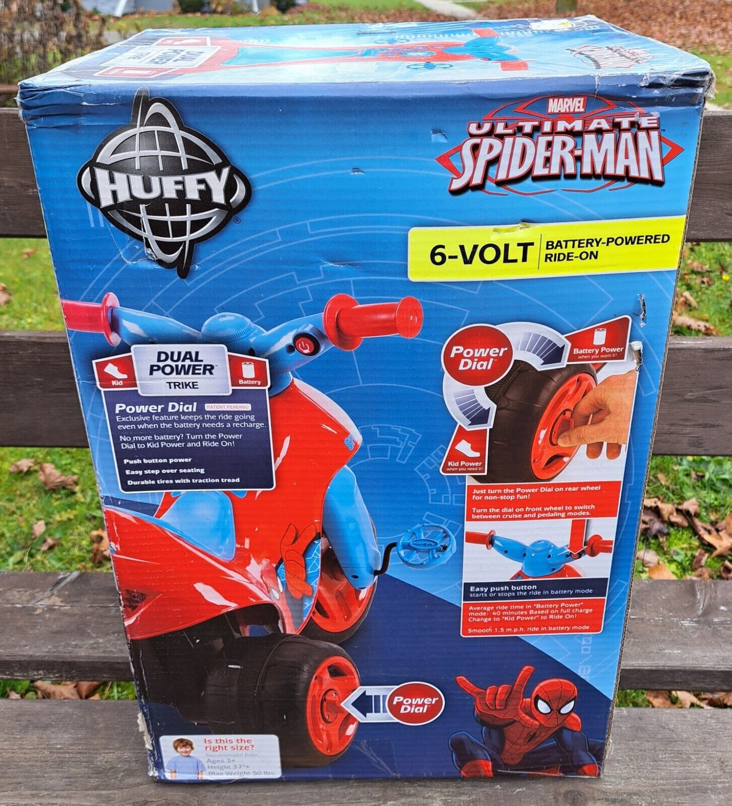 Spider-Man Marvel Huffy 6V Battery Ride On - Brand New in Box!