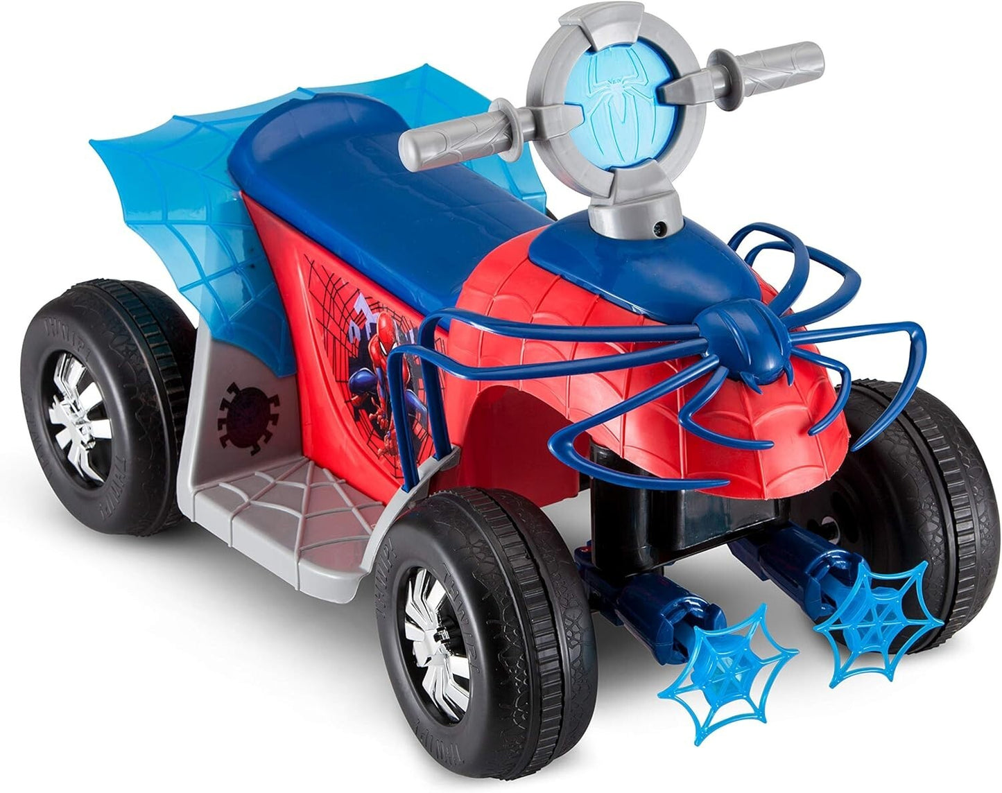 Spider-Man Quad Ride-On Toy for Toddlers 18-30 Months with 44 lbs Weight Limit