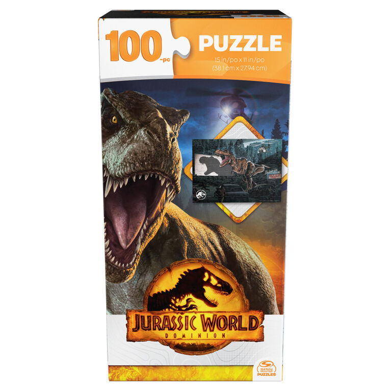 100-Piece Tower Jigsaw Puzzle - Jurassic World Dominion