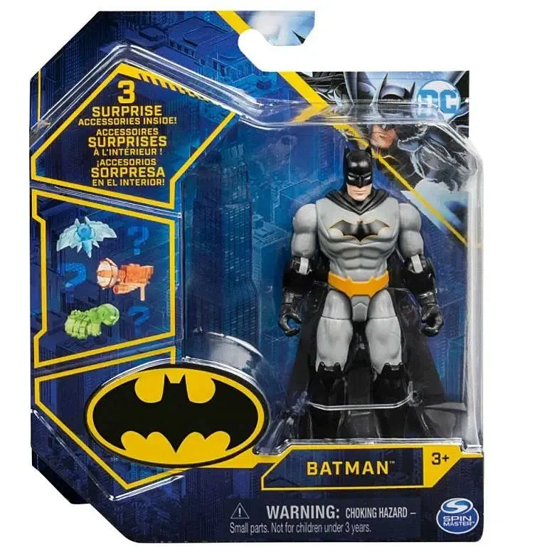 Batman: Bat-Tech 4" Action Figure with 3 Mystery Accessories Assortment