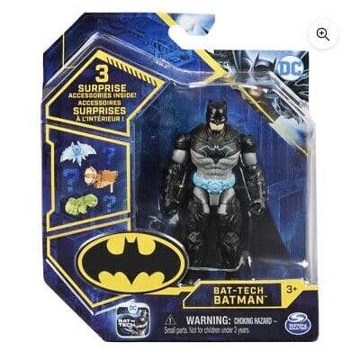 Batman: Bat-Tech 4" Action Figure with 3 Mystery Accessories Assortment