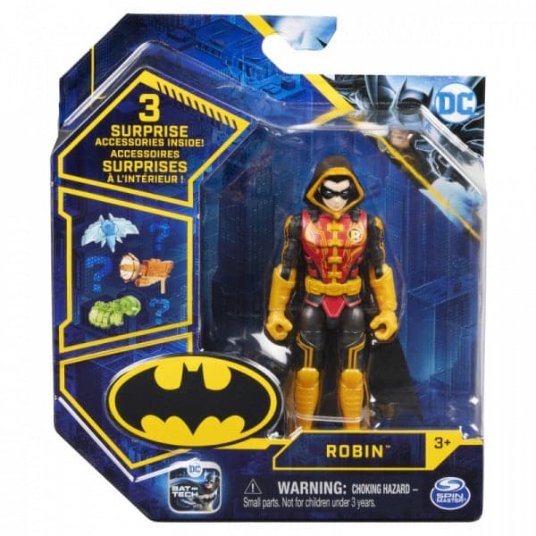 Batman: Bat-Tech 4" Action Figure with 3 Mystery Accessories Assortment