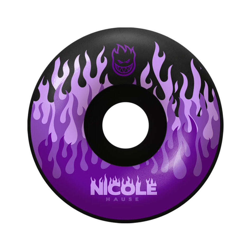 SPITFIRE F4 NICOLE HAUSE KITTED BLACK RADIAL 56MM SKATEBOARD WHEELS