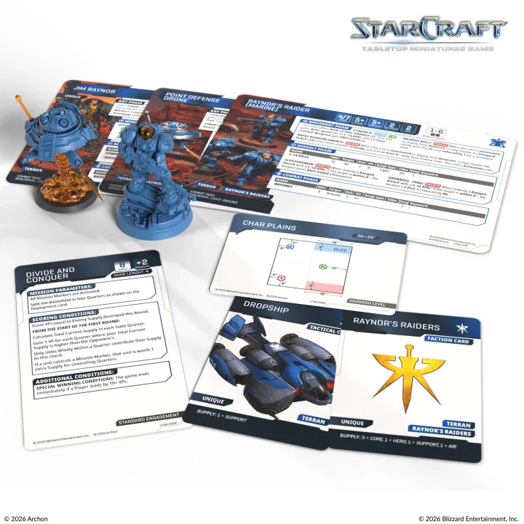 StarCraft The Miniatures Game: Terran: Jim Raynor Hero Expansion Set - Golden Apple Comics