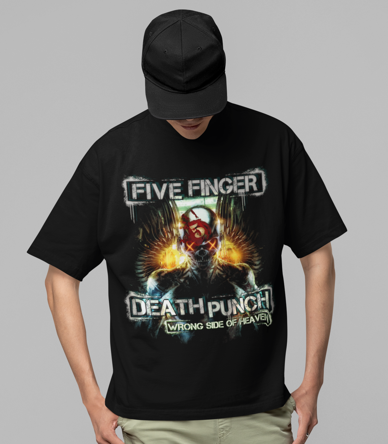 Five Finger Death Punch - Bot Heaven Jumbo Print T-Shirt ()