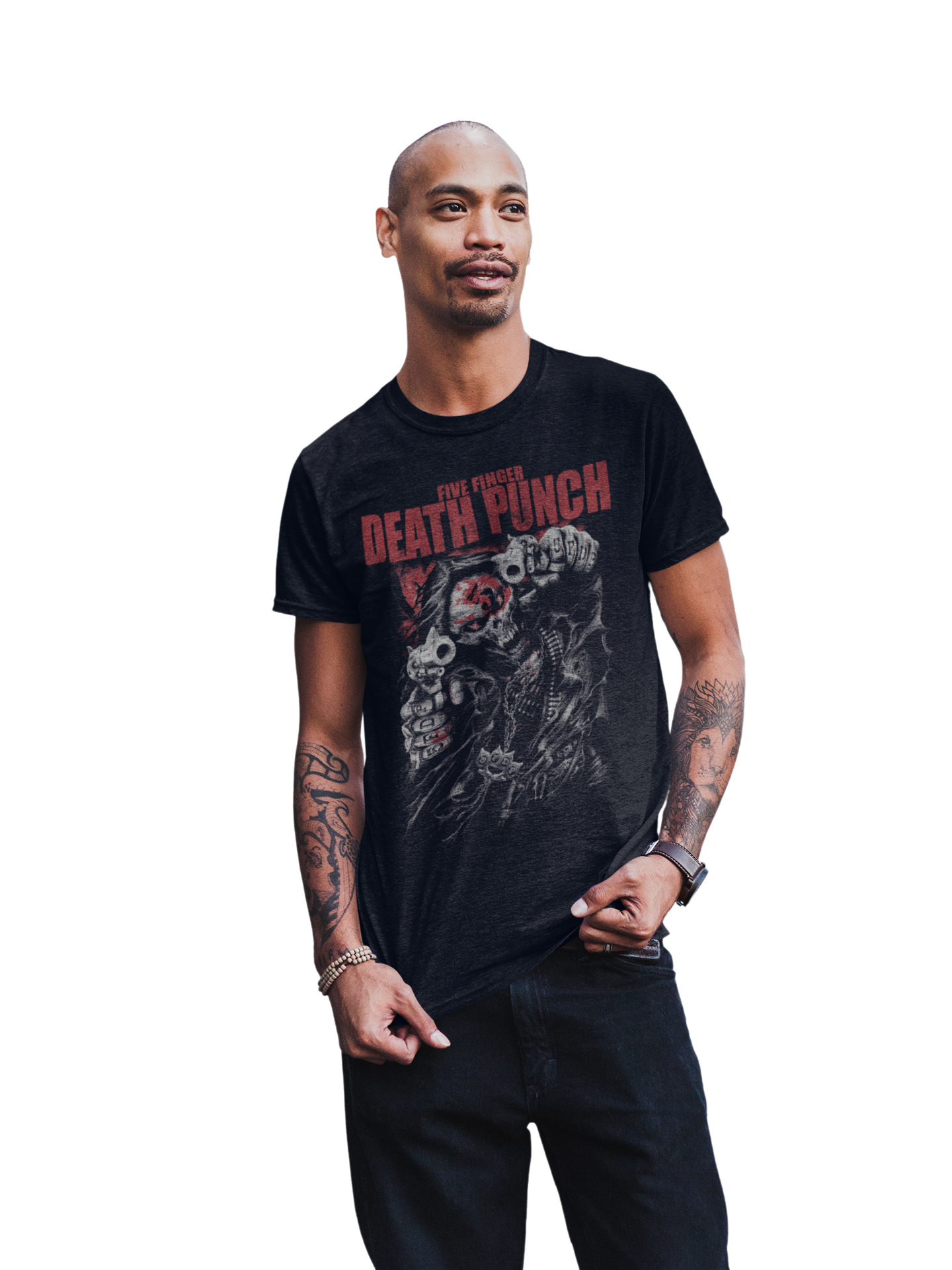Five Finger Death Punch - Both Barrels Jumbo Print T-Shirt ()