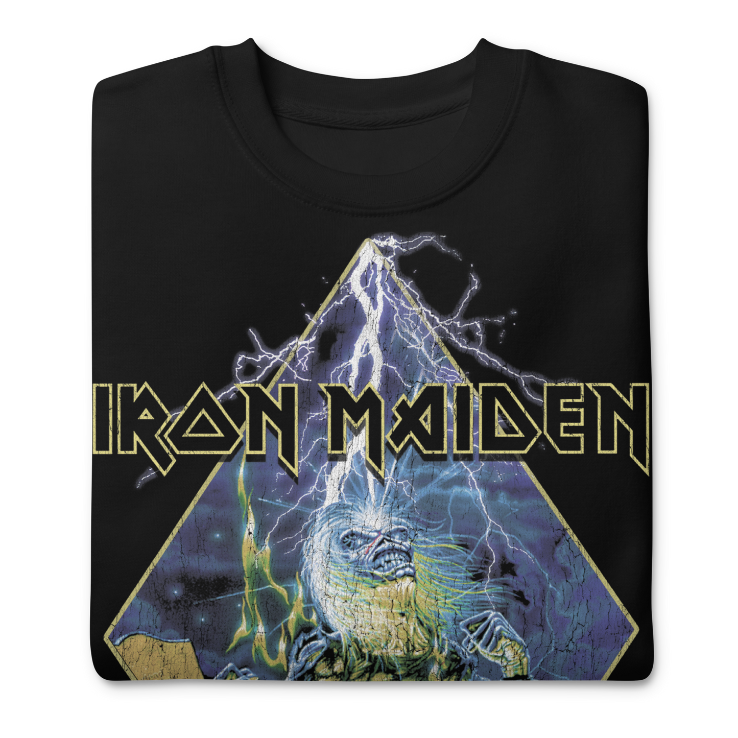 Stakes Iron Maiden - Lightning Jumbo Print Sweatshirt [Apparel] - Golden Apple Comics