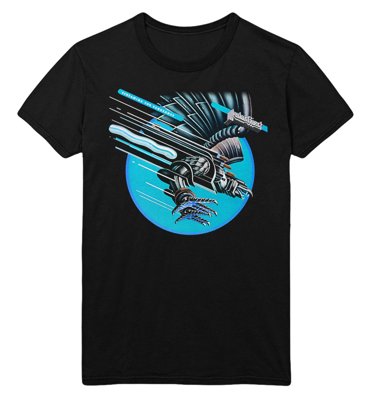 Judas Priest Neon Screaming Jumbo Print T-Shirt ()