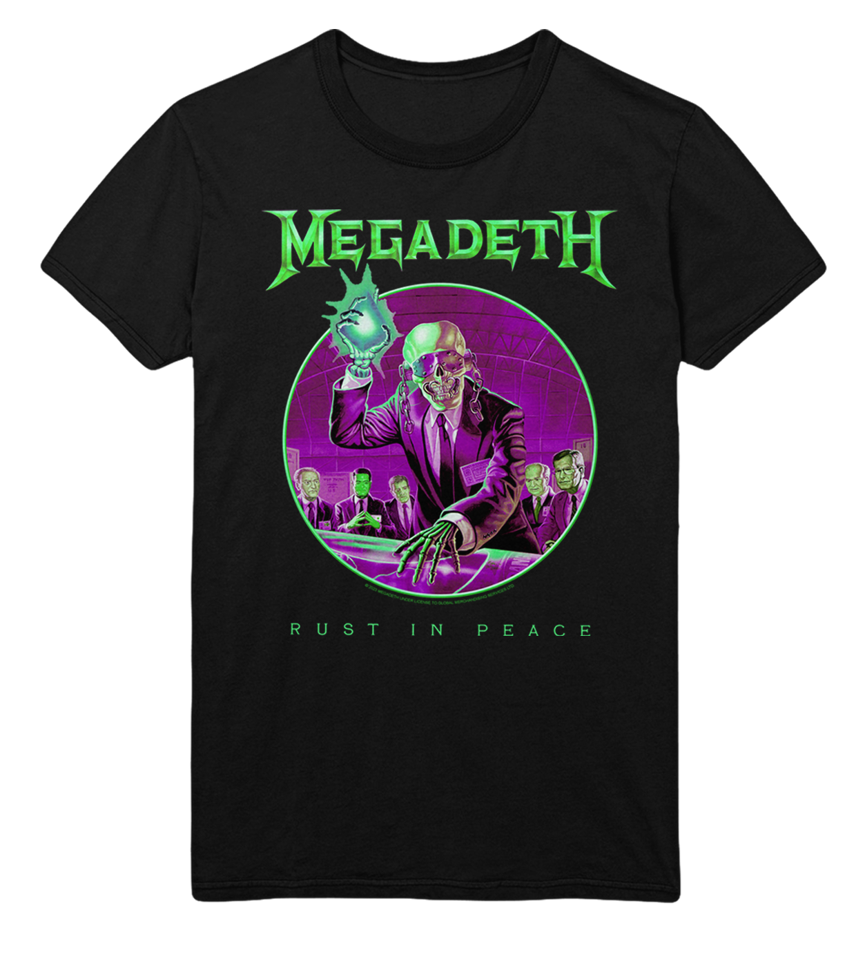 Megadeth Green Rust Jumbo Print T-Shirt ()