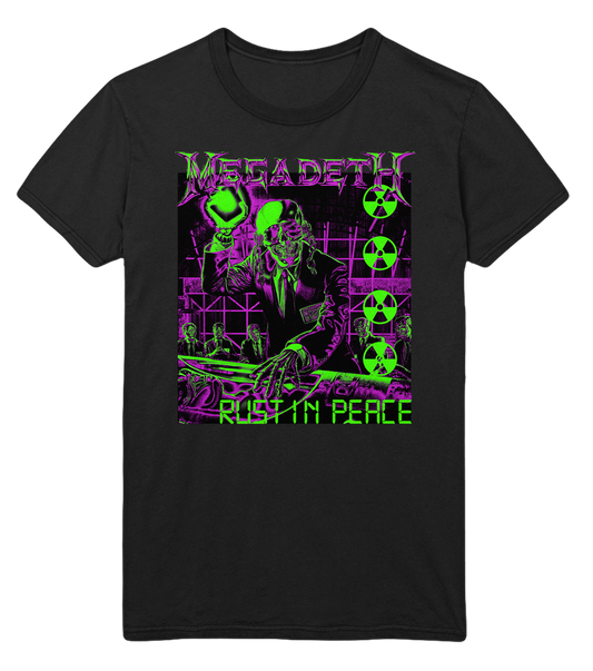 Megadeth Neon Rust Jumbo Print T-Shirt ()