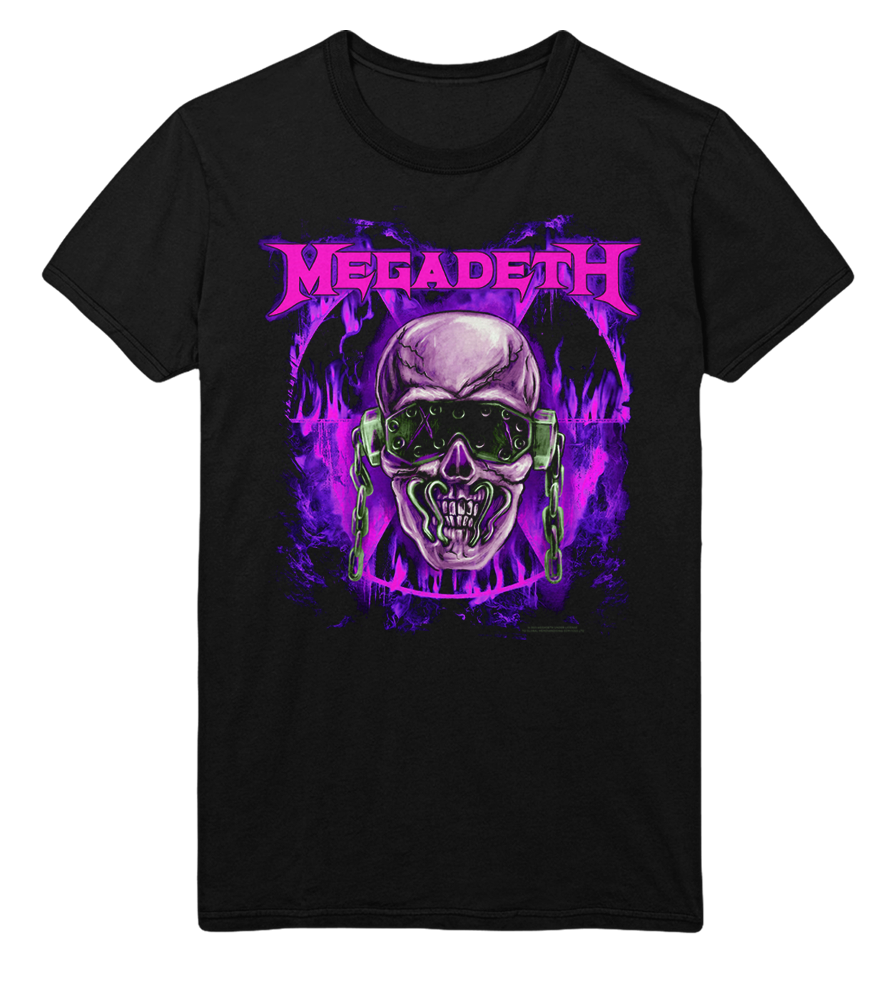 Megadeth Purple Nuclear Jumbo Print T-Shirt ()