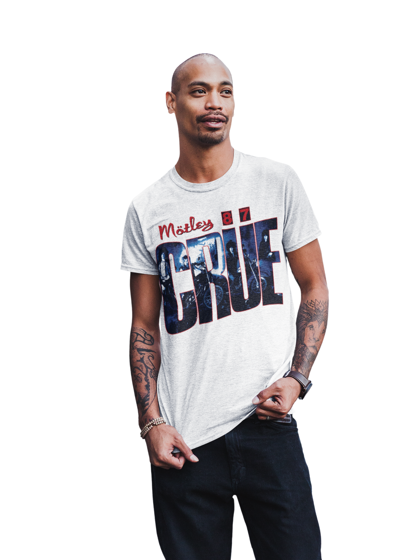 Motley Crue - 1987 Tour Vintage Jumbo Print T-Shirt ()