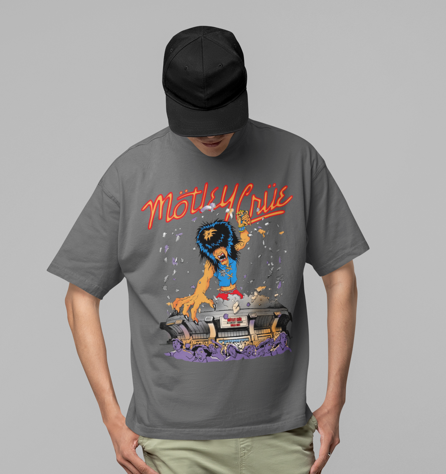 Motley Crue Allister Dome Jumbo Print T-shirt ()