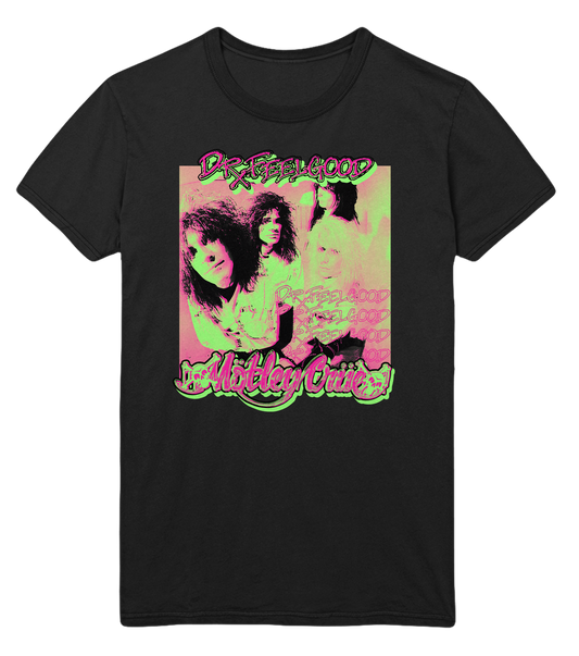 Motley Crue Neon Trip Dr. Feelgood Jumbo Print T-Shirt ()