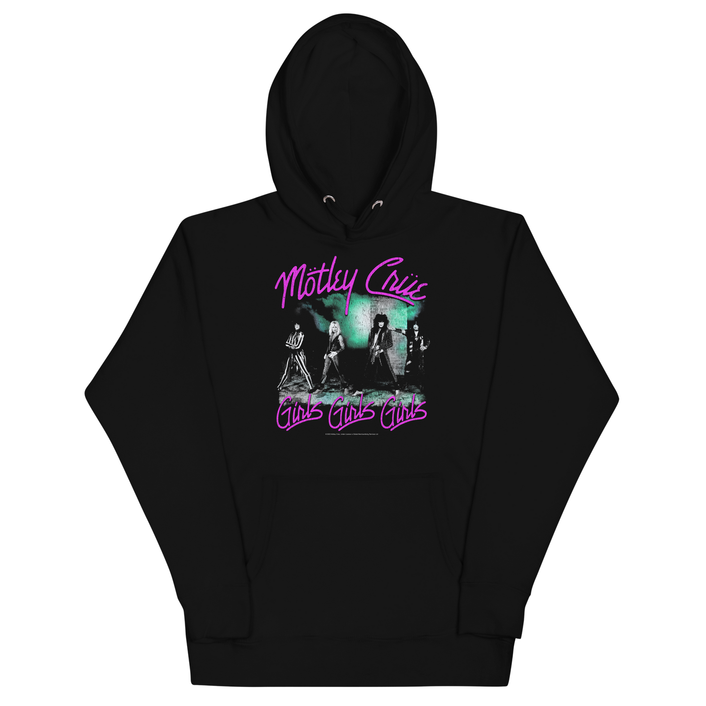 Motley Crue Pink Girls Classic Hoodie ()