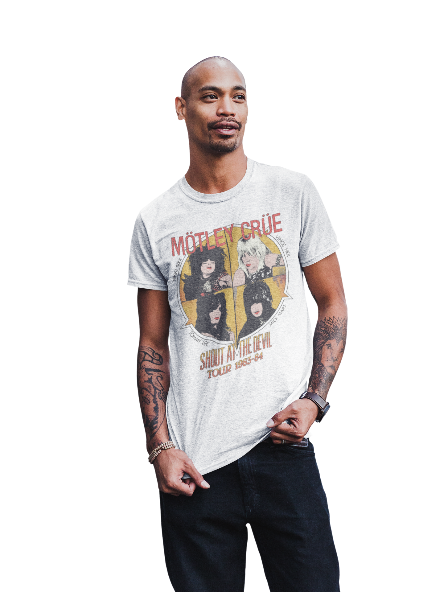 Motley Crue - Shout 83/84 Tour Jumbo Print T-Shirt ()