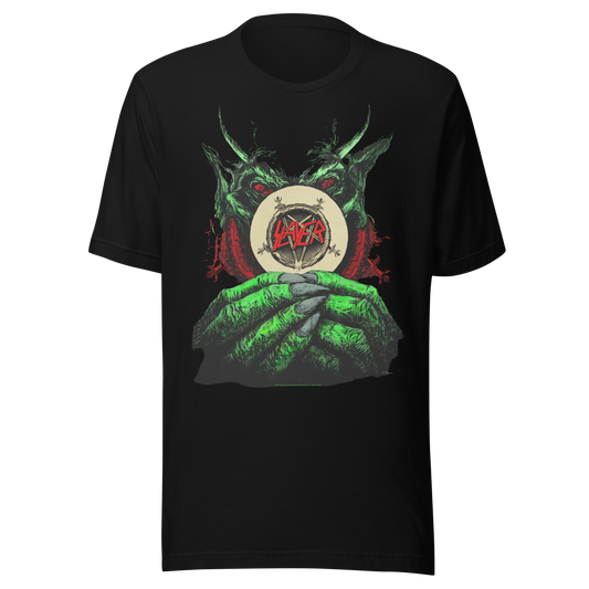 Slayer Demon Hands Vintage Jumbo Print T-Shirt ()