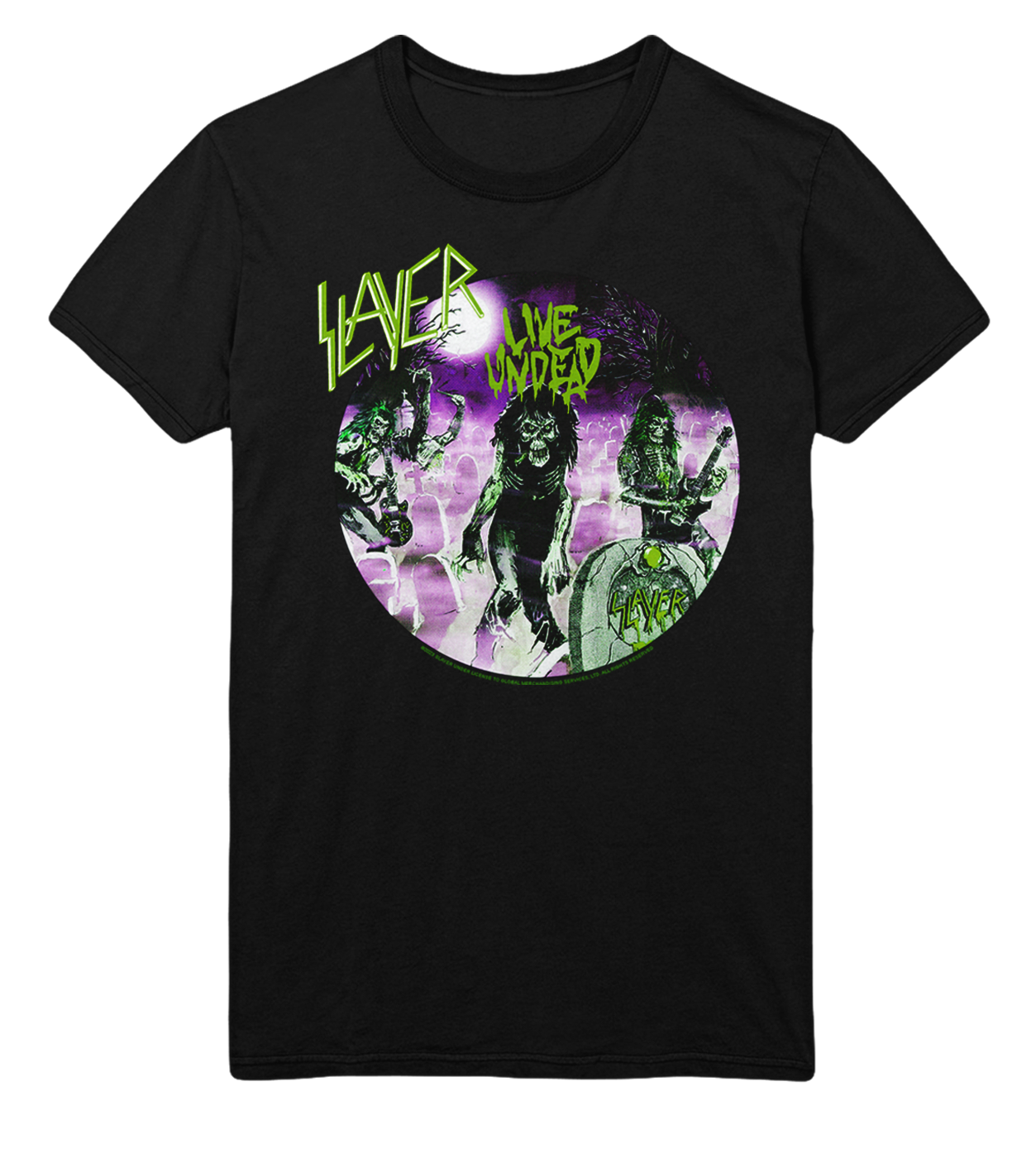 Slayer Green Undead Jumbo Print T-Shirt ()