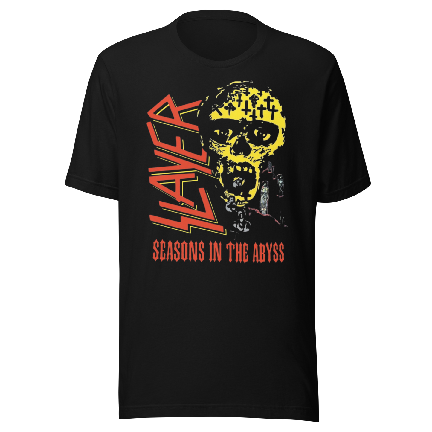 Slayer Vintage 1990 Season's In the Abyss Jumbo Print T-Shirt ()