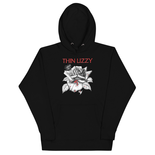 Thin Lizzy Black Rose Classic Hoodie ()