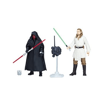 Star Wars Solo 3 3/4-Inch Action Figure - Darth Maul and Qui-Gon Jinn