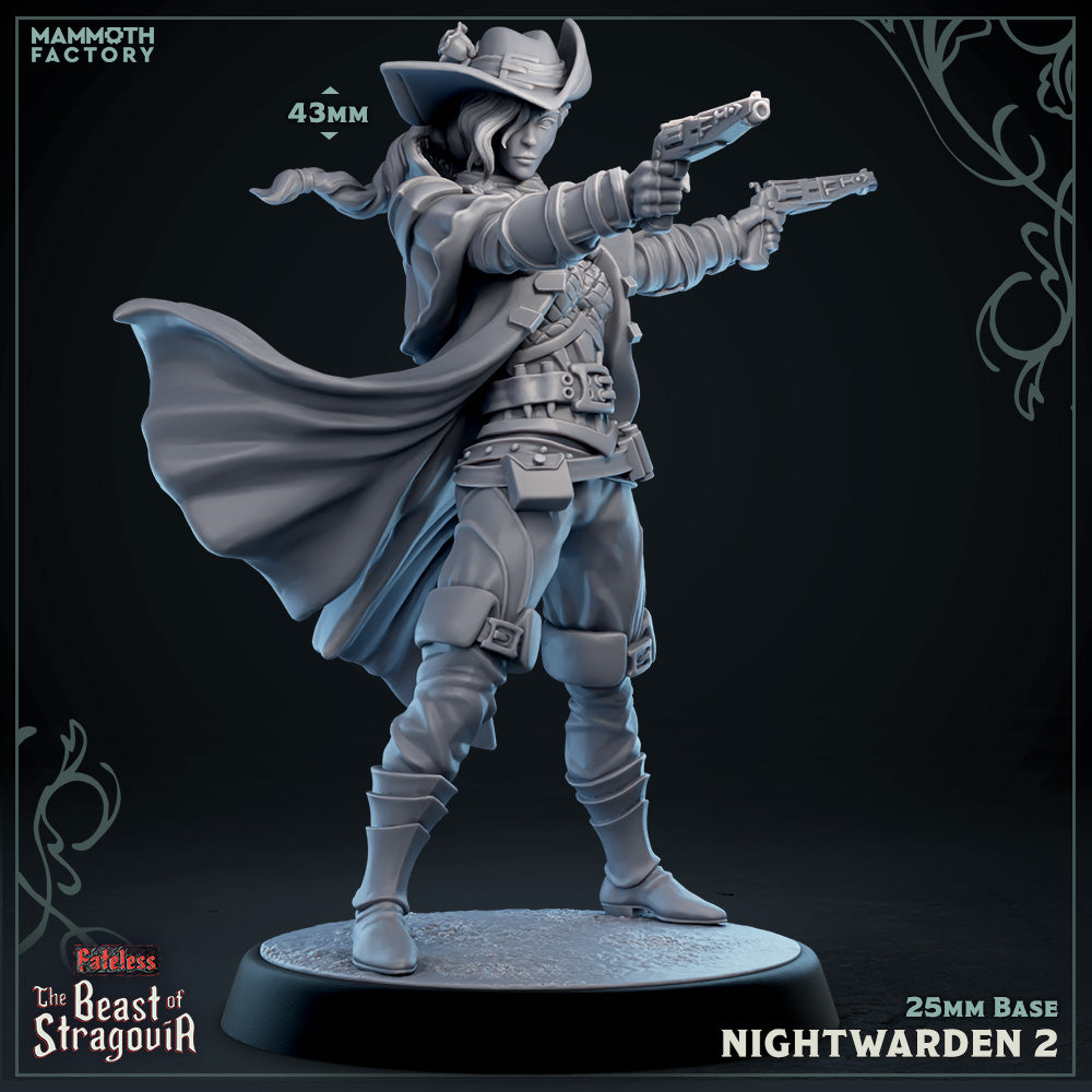 Stragovian Nightwarden: Sculpt 2 (Female Human Gunslinger) - Golden Apple Comics