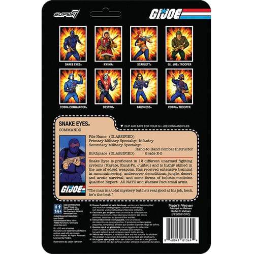 Super7 G.I. Joe 3 3/4-Inch ReAction Figure - Select Figure(s) - Golden Apple Comics