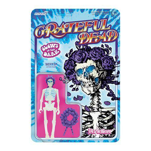 Grateful Dead Glow-in-the-Dark Bertha 3 3/4-Inch ReAction Figure