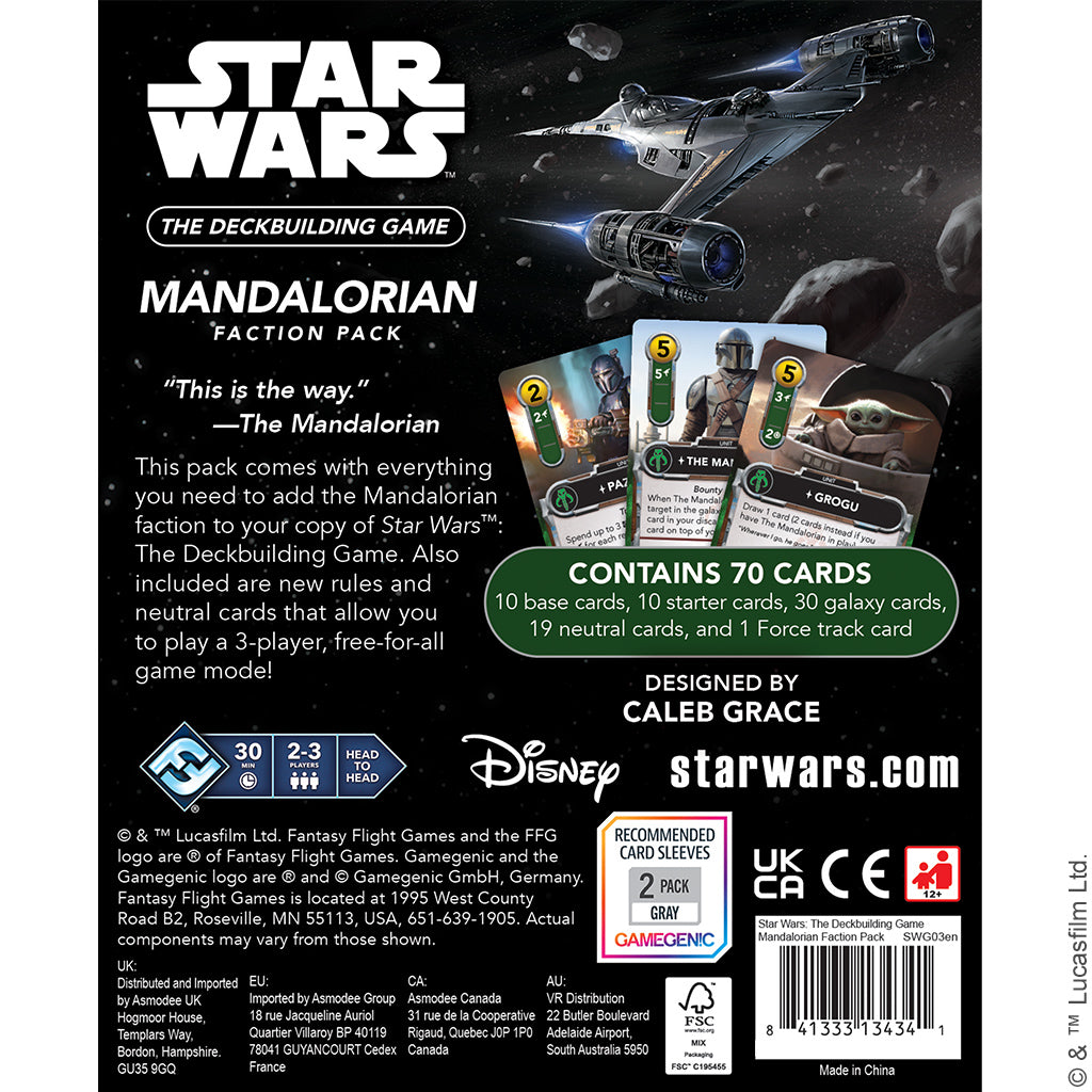 Star Wars: The Deckbuilding Game - Mandalorian Faction Pack - Golden Apple Comics