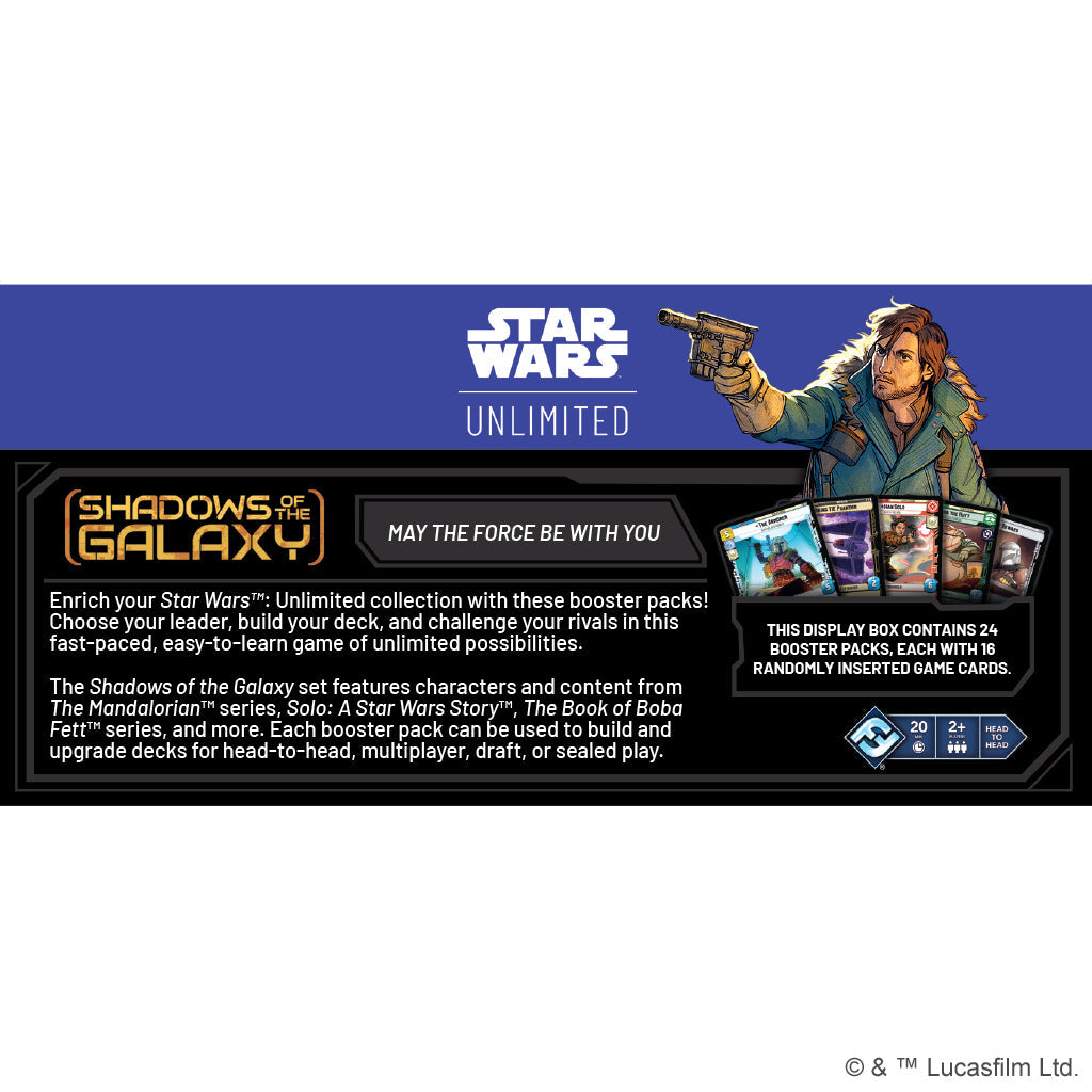 Star Wars: Unlimited - Shadows of the Galaxy Booster Display Box