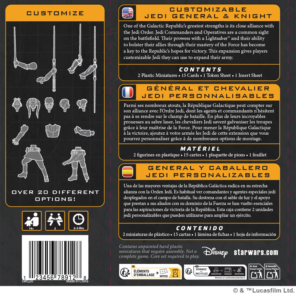 Star Wars Legion: Customizable Jedi General and Knight - Golden Apple Comics