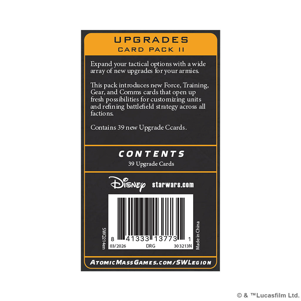 Star Wars Legion - Upgrades Card Pack II