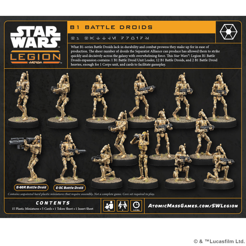 Star Wars Legion: B1 Battle Droids - Golden Apple Comics
