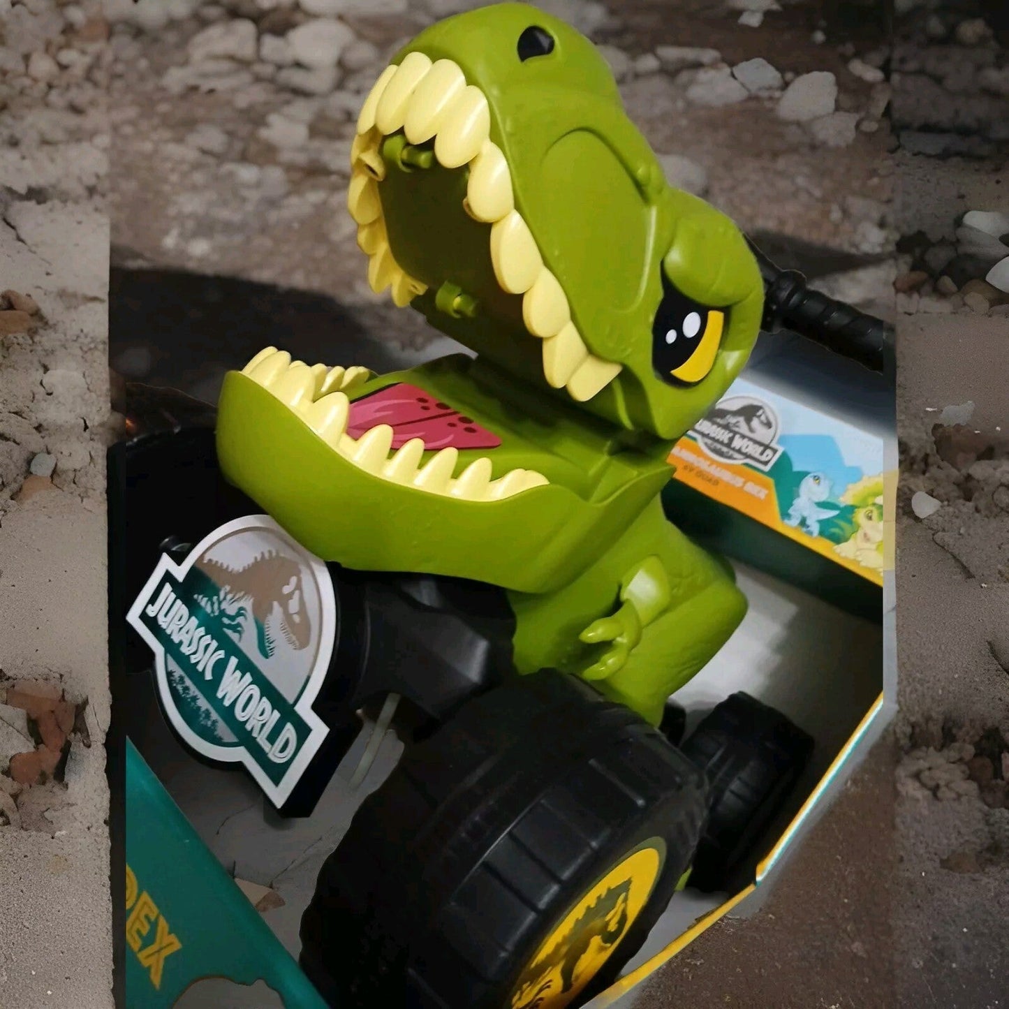 Tyrannosaurus T-Rex 4-Wheel Ride-On Power Car Toy for Toddlers and Kids