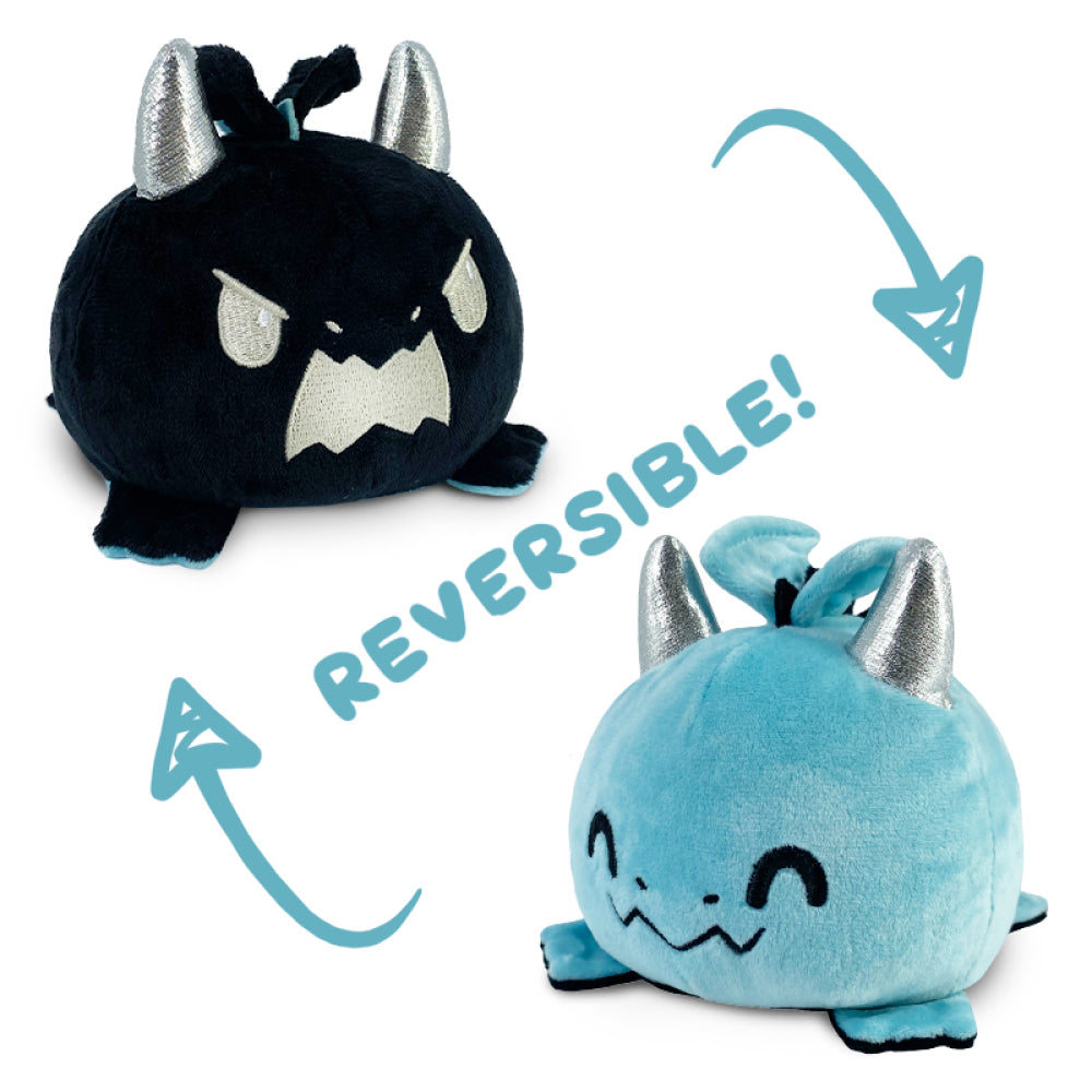 TeeTurtle Reversible Dragon: Blue/Black (Mini)