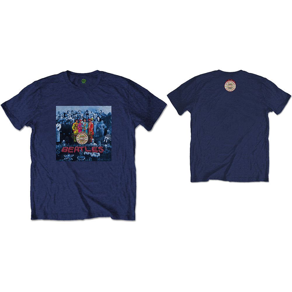 The Beatles Sgt Pepper Blue [T-Shirt] - Golden Apple Comics