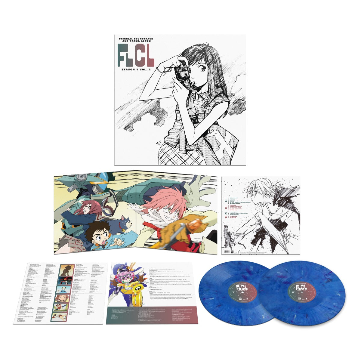 The Pillows FLCL Season 1 Vol. 2 - Drama Album (Colored Vinyl, BlueMarble, Gatefold LP Jacket) (2 Lp's) [Vinyl]