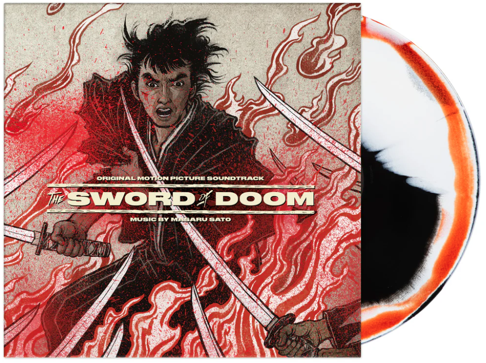 Masaru Sato The Sword of Doom OST (Black, Bone and Blood Swirl, Insert) [Vinyl]