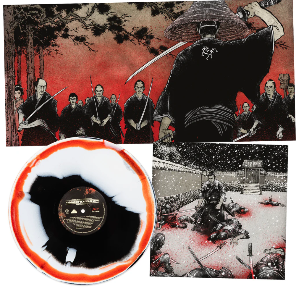 Masaru Sato The Sword of Doom OST (Black, Bone and Blood Swirl, Insert) [Vinyl]