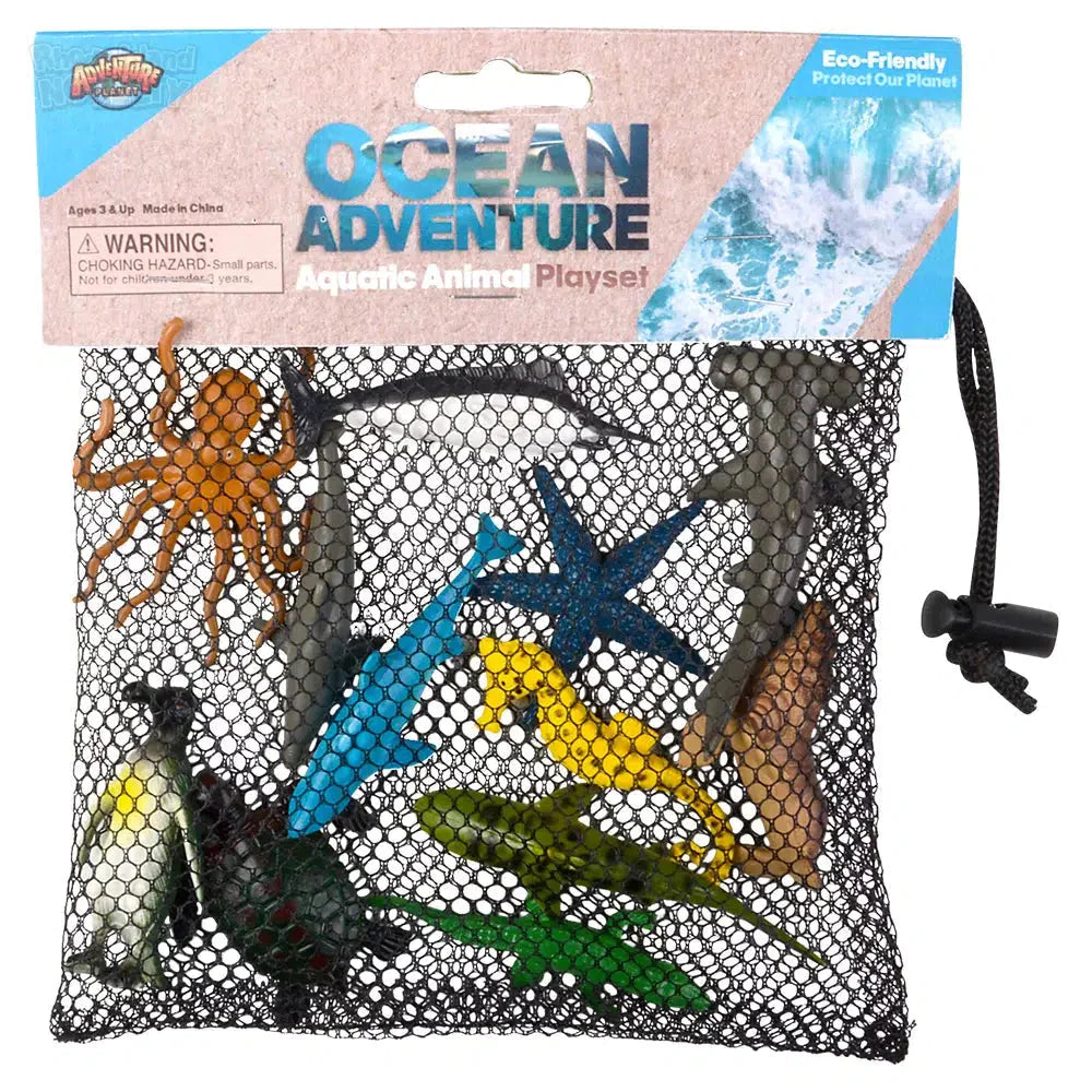 12 Piece Aquatic Mesh Bag Play Set