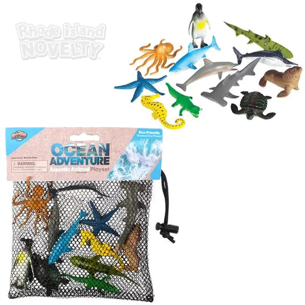 12 Piece Aquatic Mesh Bag Play Set