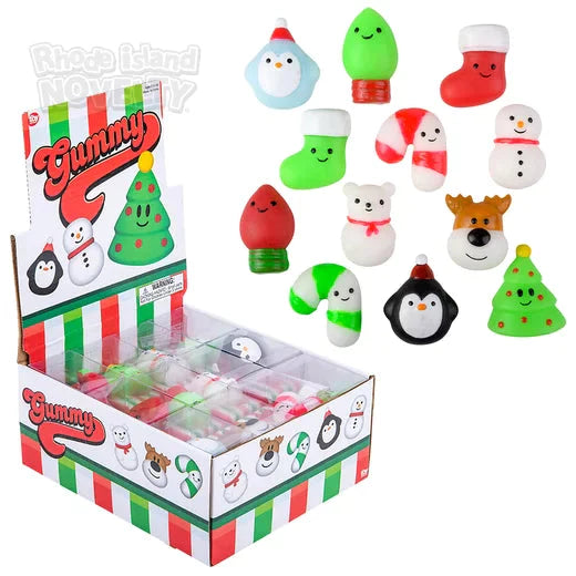1.5" Gummy Christmas Characters Assorted Styles