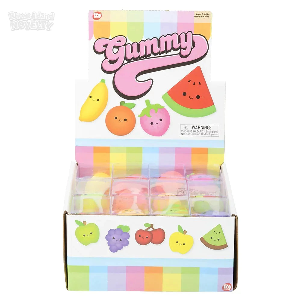 1.5" Gummy Fruit Assorted Styles