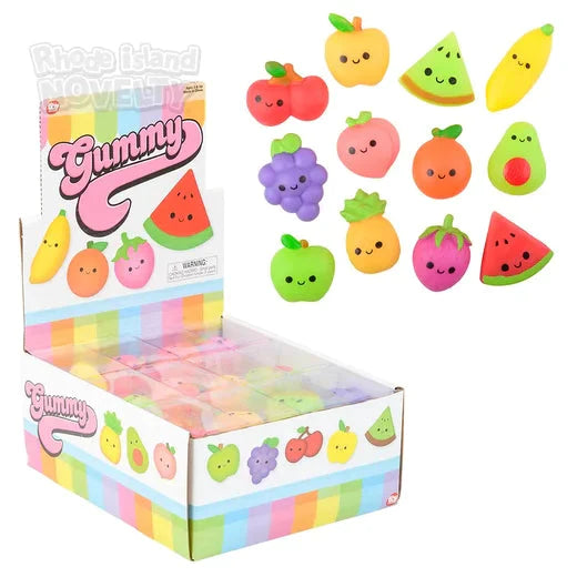1.5" Gummy Fruit Assorted Styles