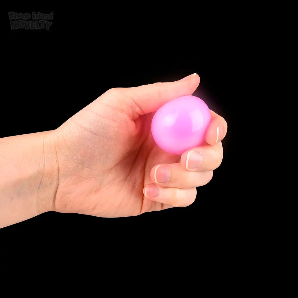 1.6" Squish Sticky Glow In The Dark Orbs 3 Pack
