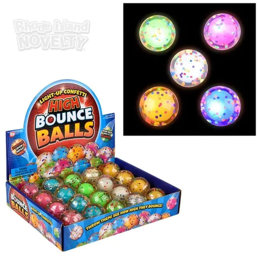 1.75" Light-Up Confetti Hi Bounce Ball