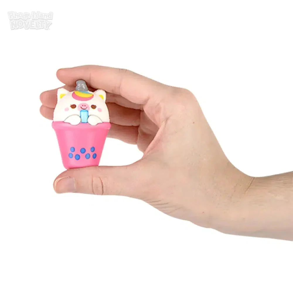 2" Micro Squish Animal Bubble Tea