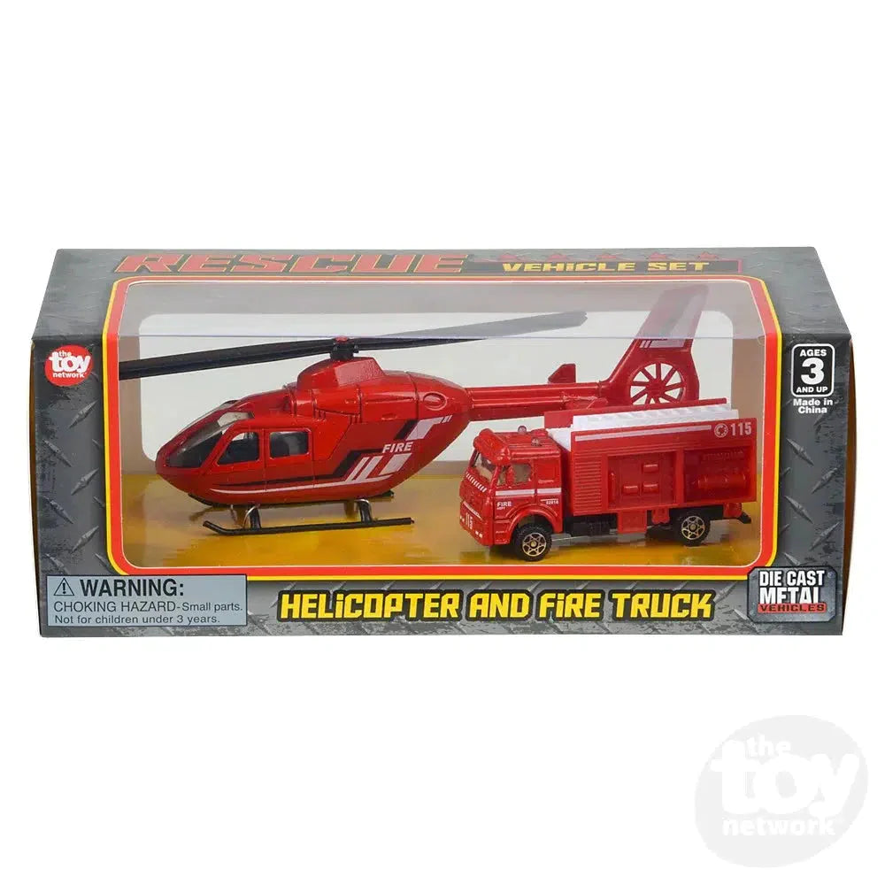 2 Piece Diecast Firefighter Set