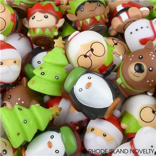 2" Rubber Christmas Character Collection  - Assorted Styles Single